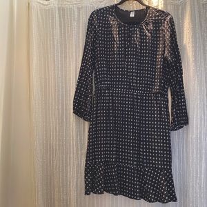 Old Navy Black and White Dress, Size L